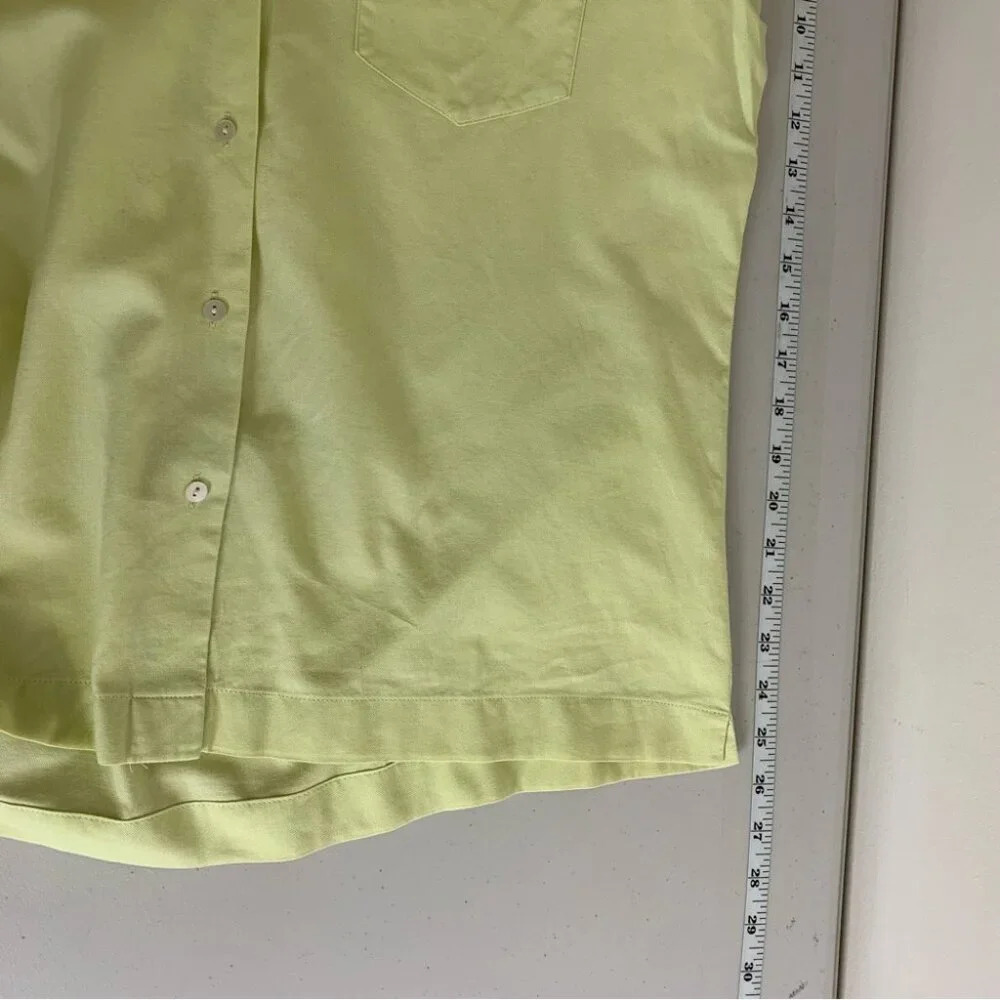 Vintage Weekend MaxMara Mint Green 3/4 Sleeves Button Front Shirt Size Large - Picture 11 of 11
